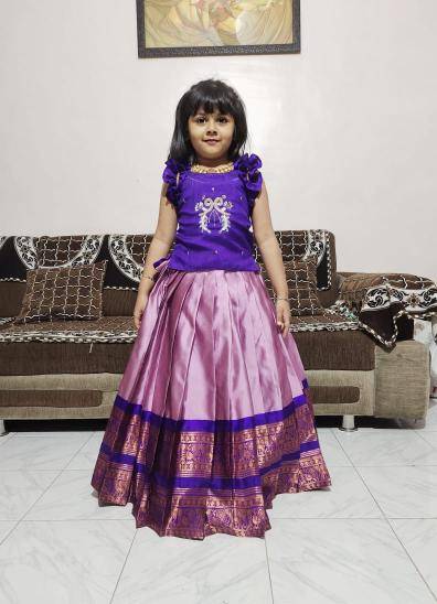 PONGAL SPECIAL kids lehenga silk  Wholesale clothing india